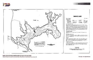 Contour map for Smoke Lake, Ontario