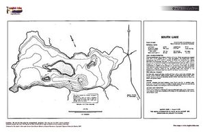 Contour map for South Lake, Ontario