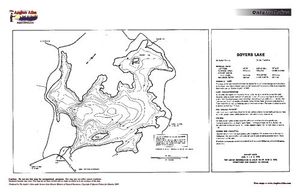 Contour map for Soyers Lake, Ontario