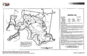 Contour map for Sparrow Lake, Ontario