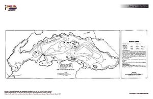 Contour map for Sugar Lake, Ontario