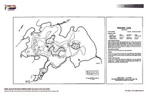 Contour map for Tocheri Lake, Ontario