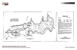 Contour map for Tomiko Lake, Ontario