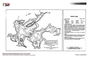 Contour map for Trout Lake, Ontario