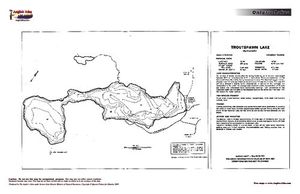 Contour map for Troutspawn Lake, Ontario