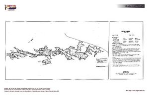 Contour map for Uchi Lake, Ontario