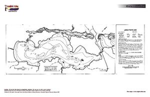 Contour map for Lower Twin Lake, Ontario