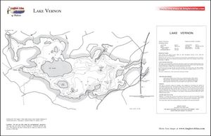 Contour map for Hunters Bay, Ontario