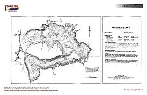 Contour map for Wakomata Lake, Ontario