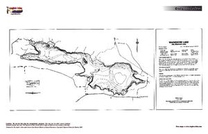 Contour map for Big Basswood Lake, Ontario