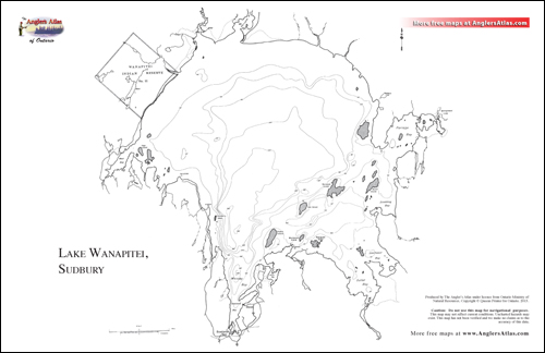 Lake Wanapitei Depth Chart