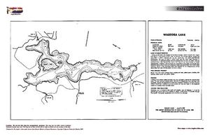 Contour map for waseosa Lake, Ontario