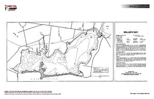 Contour map for Lake Ontario, Ontario
