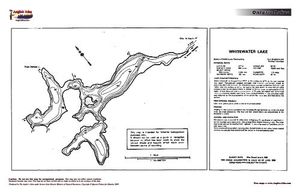 Contour map for Whitewater Lake, Ontario