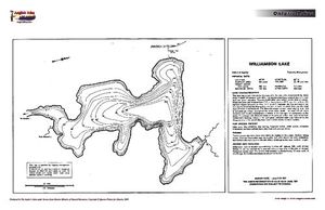 Contour map for Williamson Lake, Ontario