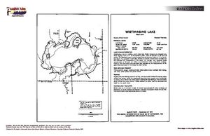 Contour map for Wistiwasing Lake, Ontario