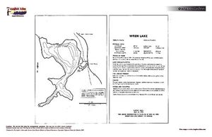 Contour map for Wren Lake, Ontario