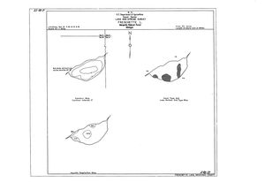 Contour map for Freschette Lake, Michigan