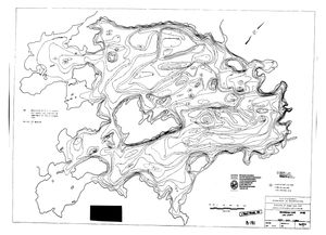 Contour map for Snowbank Lake, Minnesota