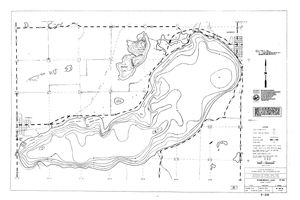 Contour map for Lake Minnewaska, Minnesota