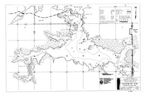 Contour map for Rainy Lake, Ontario