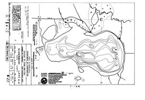 Contour map for Scandinavian Lake, Minnesota