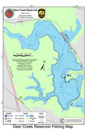 Angler's Atlas Map of Deer Creek Reservoir