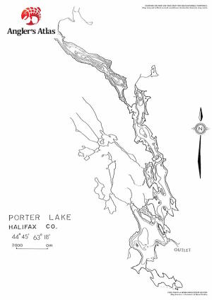 Map Of Porters Lake Nova Scotia Porters Lake, Nova Scotia | Angler's Atlas