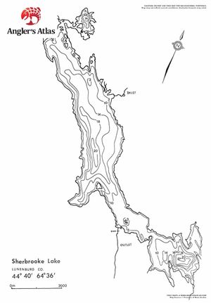 Sherbrooke Nova Scotia Map Sherbrooke Lake, Nova Scotia | Angler's Atlas