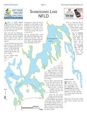 Shaded Contour map for Shabogamo Lake, Newfoundland And Labrador