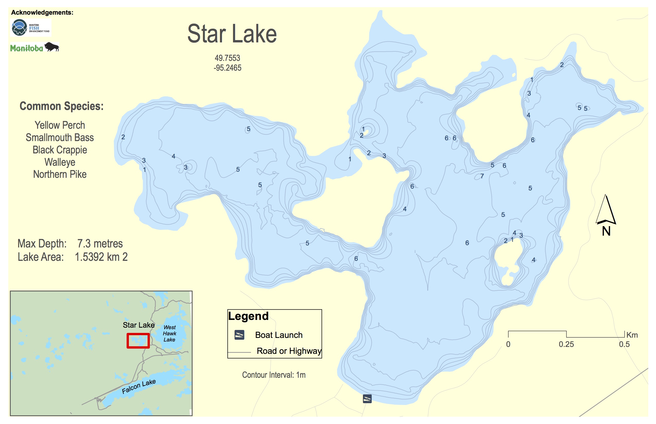 Lake Manitoba Depth Chart