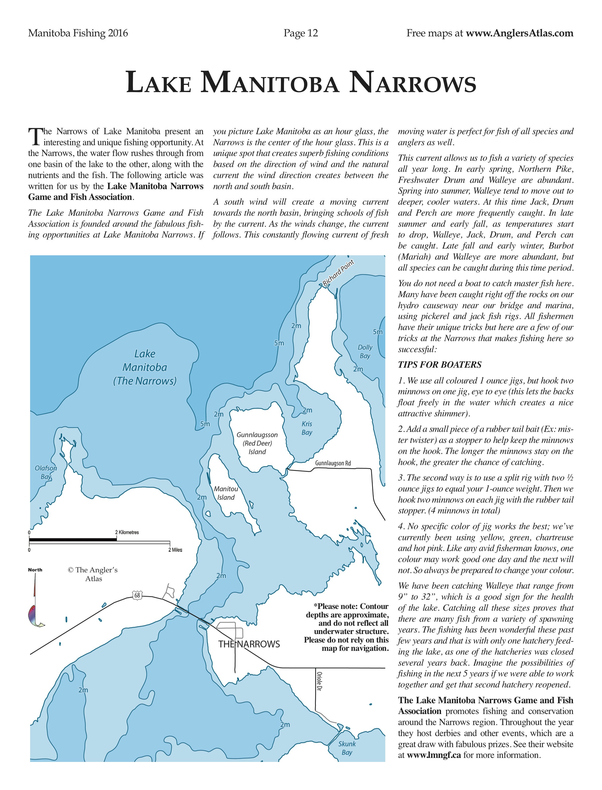 Lake Manitoba Depth Chart