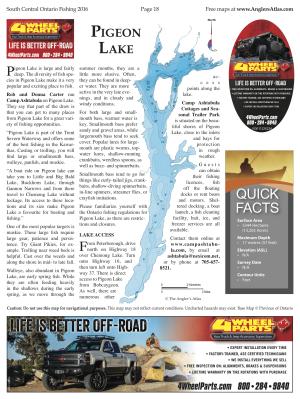 Pigeon Lake Ontario Map Pigeon Lake, Ontario | Angler's Atlas