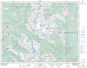 NTS 50k map for CHEAKAMUS LAKE, British Columbia