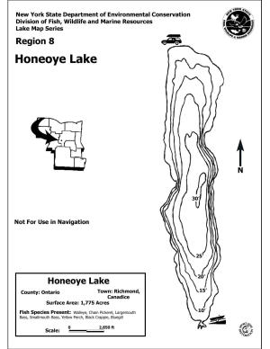 Honeoye Lake Depth Chart