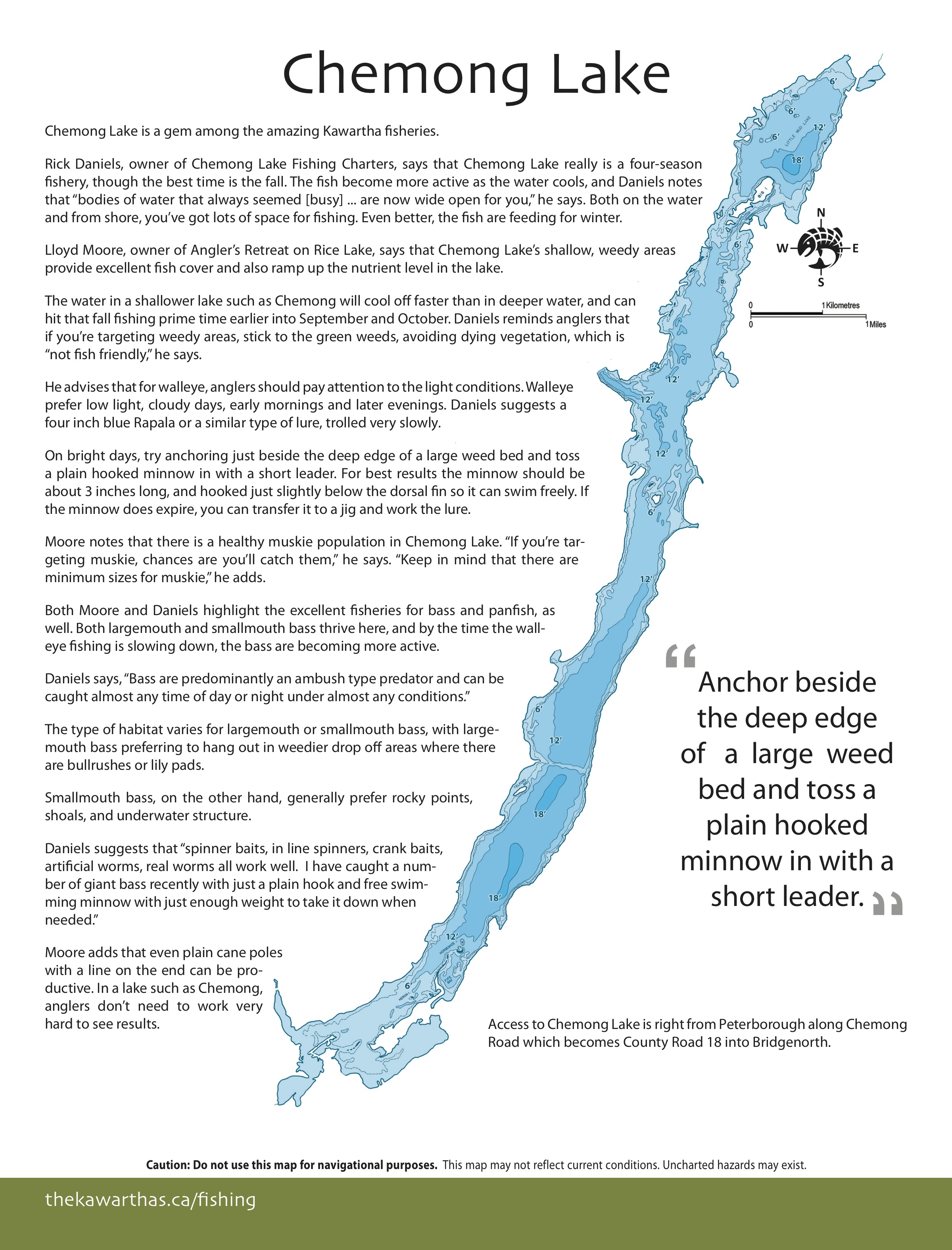 Chemong Lake Depth Chart