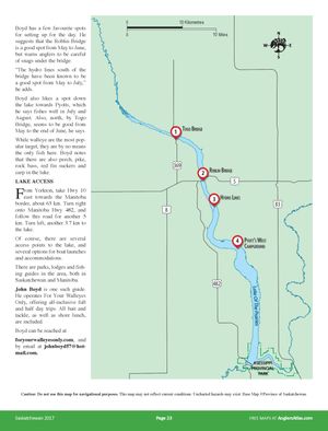 Shaded Contour map for Assiniboine River, Saskatchewan