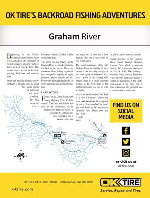 Shaded Contour map for Graham River, British Columbia