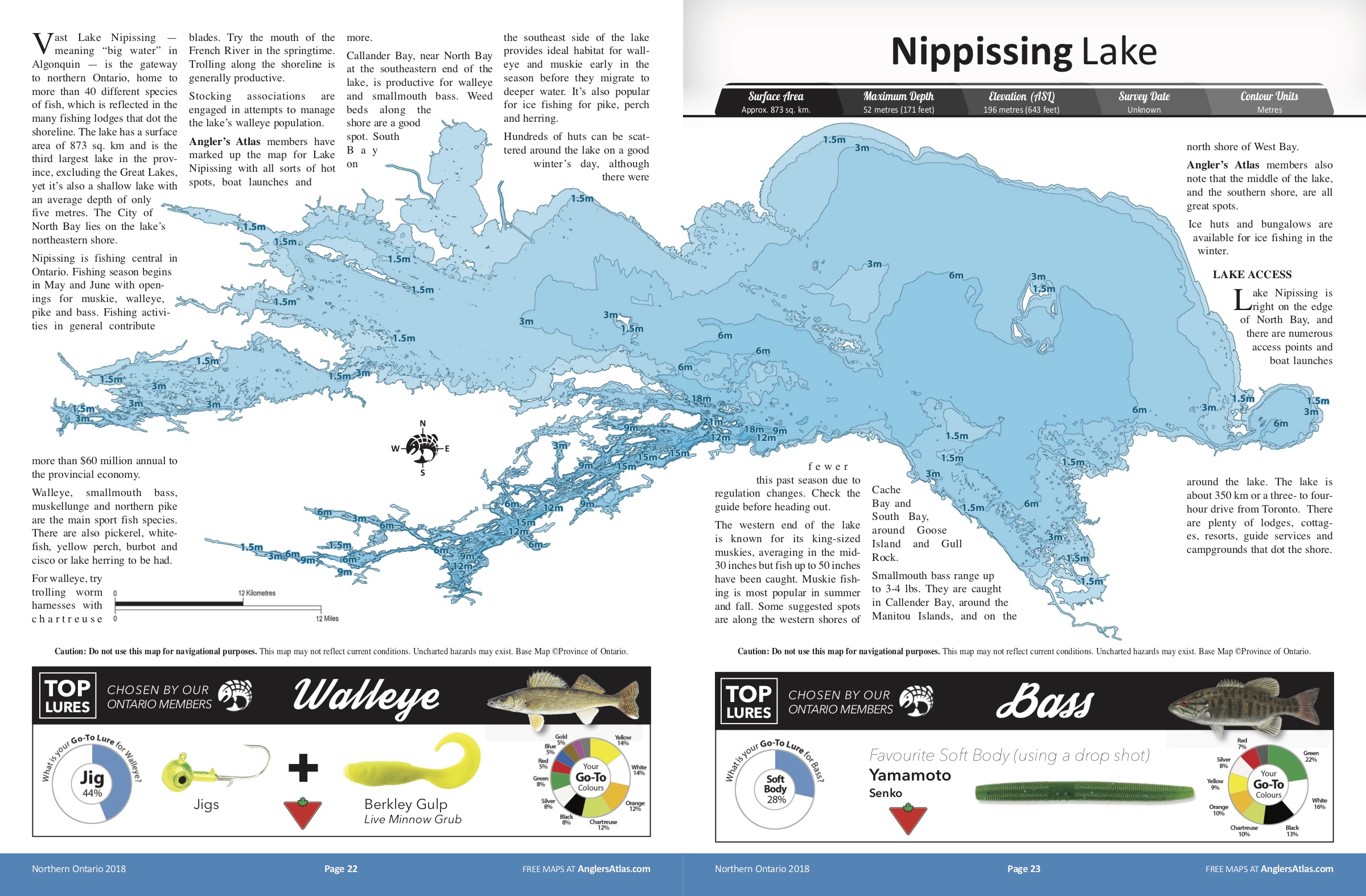 Lake Nosbonsing Depth Chart