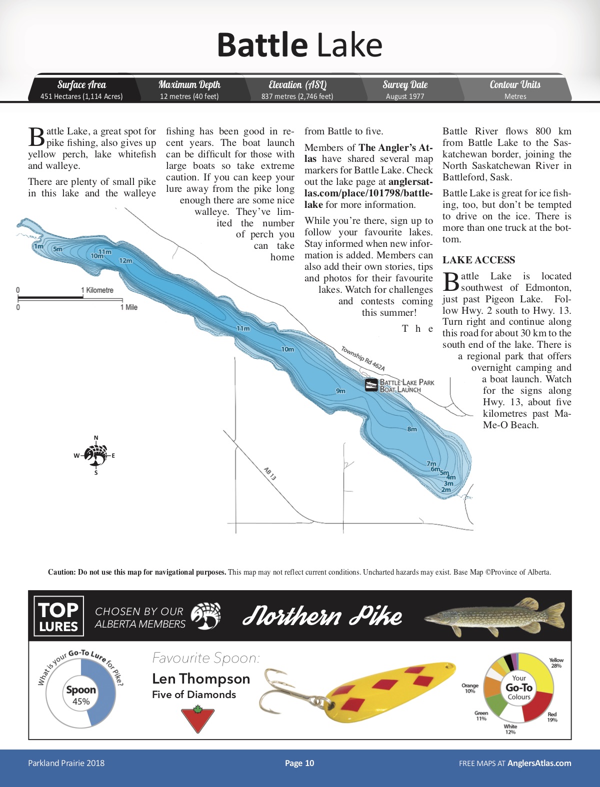 Battle Lake Depth Chart