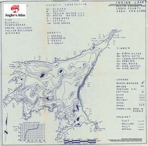 Contour map for Rideau River, Ontario