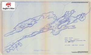 Contour map for Buck Lake, Ontario