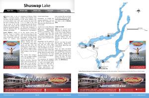 Shuswap Lake Fishing Map Shuswap Lake, British Columbia | Angler's Atlas