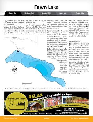 Shaded Contour map for FAWN LAKE, British Columbia