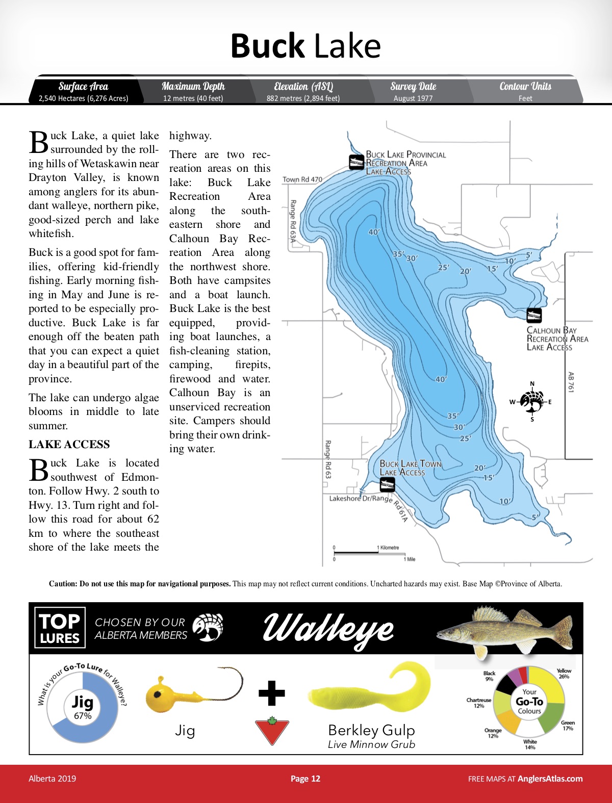 Lake Calhoun Depth Chart