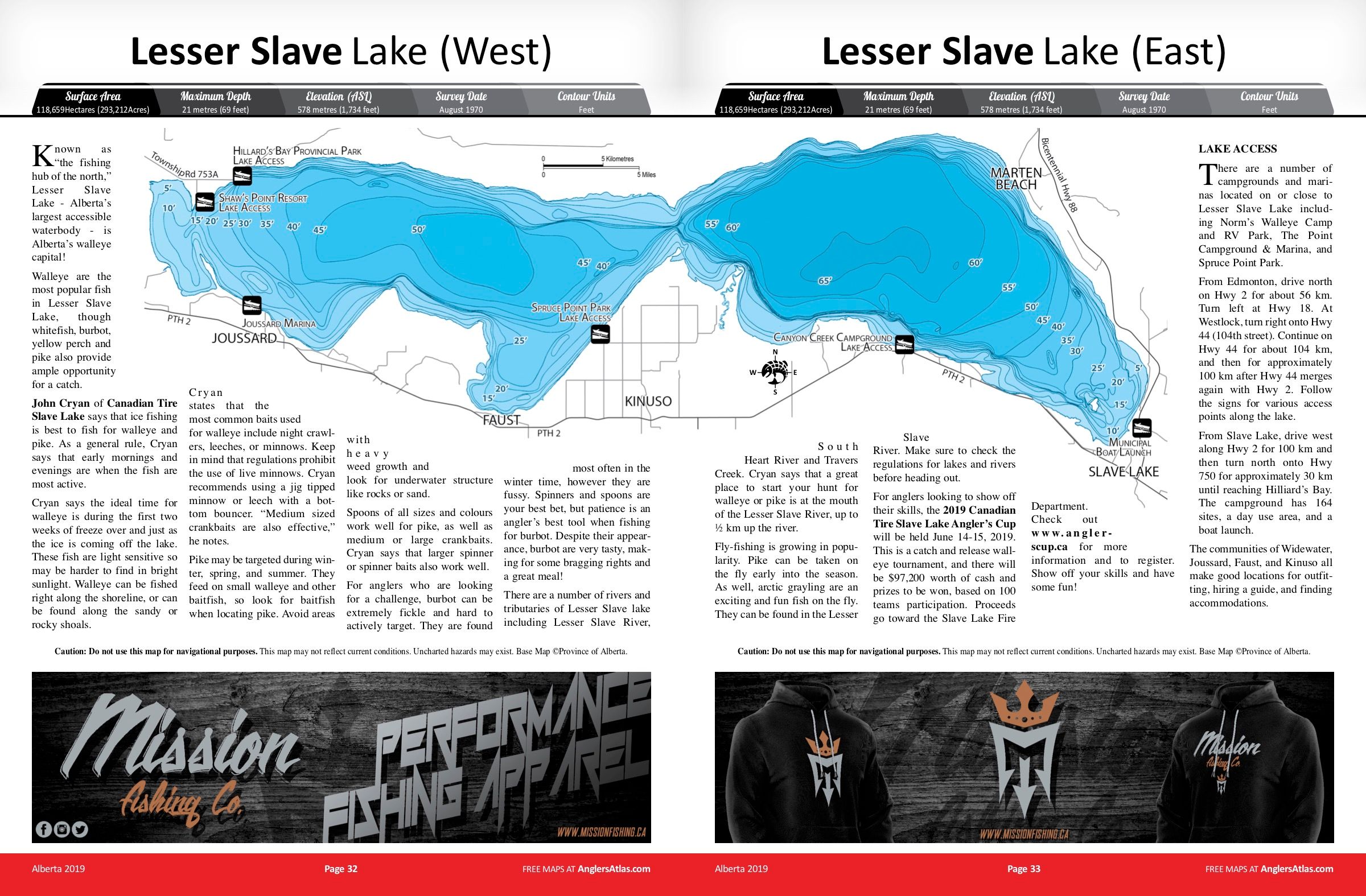 Lesser Slave Lake Alberta Angler S Atlas