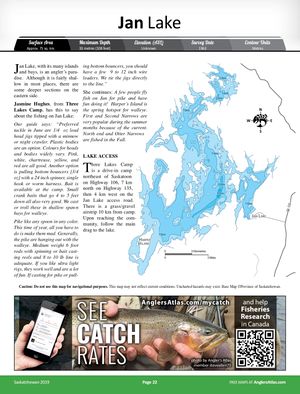 Jan Lake Saskatchewan Map Jan Lake, Saskatchewan | Angler's Atlas