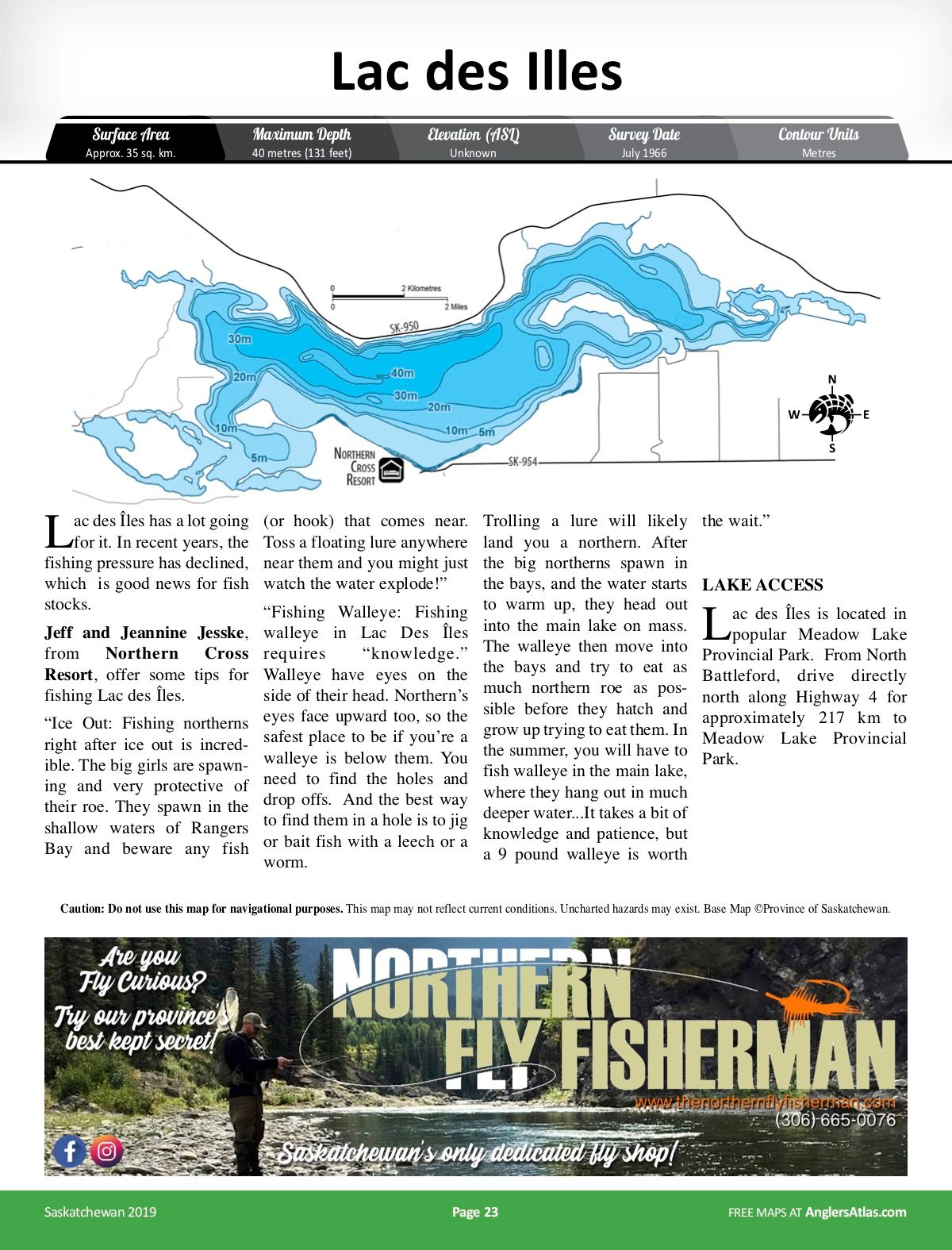 Lac Des Iles Depth Chart