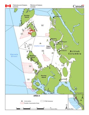 Management Area map for Skeena River, British Columbia
