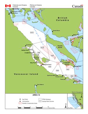 Management Area map for Englishman River, British Columbia